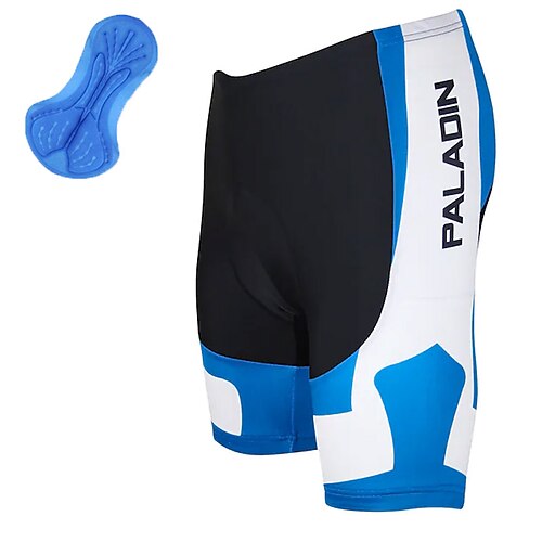 ILPALADINO Herren Patchwork Gemustert Radsport-Radhose: Fahrradshorts Gepolsterte Fahrradhose Fahhrad Shorts Hosen Bequeme Passform Straßenradsport Sport Schnelltrocknend UV-beständig Reduziert Image