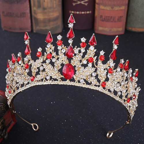 Kristall-Königin-Kronen und Diademe mit Kamm-Stirnband für Frauen und Mädchen Prinzessin-Kronen-Haar-Accessoires für Hochzeit, Geburtstag, Halloween-Kostüm, Cosplay