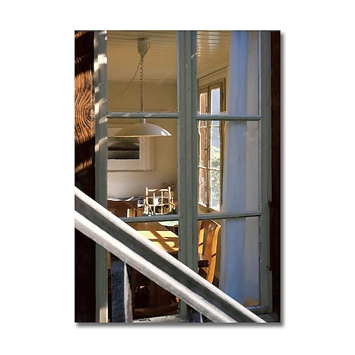 Landschaft Wandkunst Leinwand das Fenster moderne Kunst Landschaft Heimdekoration Dekor gerollte Leinwand ohne Rahmen ungerahmt Image