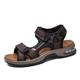 Herren Sandalen Gehäkelt Lederschuhe Flache Sandalen Ledersandalen Sport Brautkleider schlicht Römische Schuhe Outdoor Täglich Nappaleder Leder Atmungsaktiv Handgemacht Rutschfest Stiefeletten