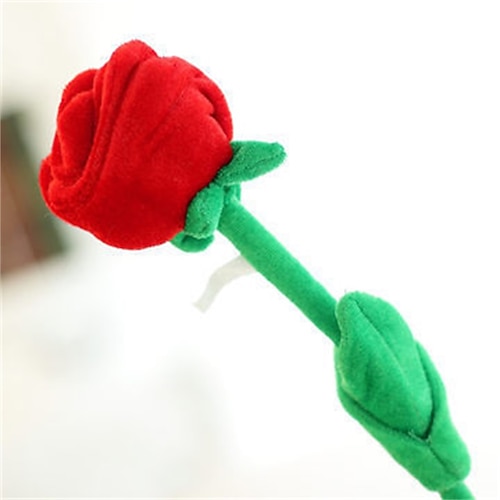 Geschenke zum Frauentag 10 Stück Plüsch Rosenblume Gefüllte Rosenblume Biegsame Stiele Plüsch Strauß Spielzeug weiche Rosenblume 12,6 Zoll für Abschluss 2022 Muttertag Valentinstag Image