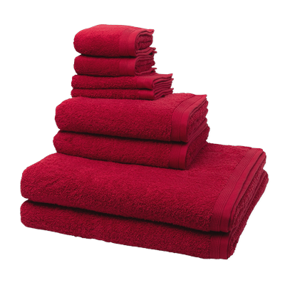 Möve Superwuschel 8-teiliges Handtuch-Set Ruby Dunkelrot Image