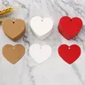 100 pezzi di etichette di carta a forma di cuore cartellino del prezzo del cuore rosso cartellini