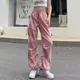 Y2K Streetwear Techwear Cargo Parachute Track Pants pantaloni sportivi da donna pantaloni da jogging
