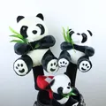 2024 New Panda peluche animale Golf Driver Fairway Head Cover Golf Club 460cc Wood Cover DR FW CUTE