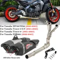 Per YAMAHA MT09 MT-09 FZ09 XSR900 Tracer 9 GT MT 2020 - 2023 Sistemi di fuga di scarico moto Collegamento anteriore Silenziatore DB Killer