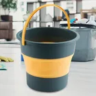 Secchio pieghevole portatile da 5 litri Secchio pieghevole multifunzionale in silicone ispessito per il lavaggio dell'auto e la pesca Secchio pieghevole da campeggio
