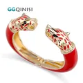 Braccialetto di lusso smaltato colorato lupo braccialetto braccialetto gioielli di moda per le donne dichiarazione braccialetti braccialetto accessorio fidanzamento