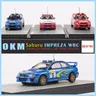 OKM 1:64 Impreza WRC Rally Car 1999 Burns/id NO.05/01/02 modello di auto in lega
