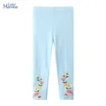 Little maven neonate Leggings blu pantaloni pantaloni in cotone abbigliamento per bambini fiori