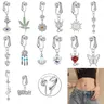 1PC Fake Belly Ring Butterfly Fake Belly Piercing Clip on ombelicale ombelico ombelico cartilagine