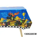 Monster Truck tovaglia Monster Truck tema bandiera a scacchi Party Table Cover Wheel Racing