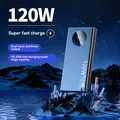 120W Super Fast Charging Power Bank 50000mah batteria esterna portatile di grande capacità Power