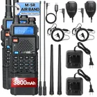 1/2PCS Baofeng M-5R Walkie Talkie Air Band 3800mAh Batteria Frequenza di copia wireless A lungo raggio AM Ham UV-5R K5 Radio bidirezionale