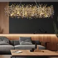 Lampadari di cristallo di lusso per tavolo da cucina, sala da pranzo, ristorante, lampada a sospensione, lampadari di cristallo con fiore di sole
