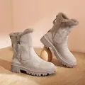 Stivali da neve femminili invernali più scarpe di velluto per le donne stivaletti semplici scarpe da
