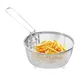 French Chip Frying Strainer Basket Stainless Steel Deep Fry Basket Kitchen Round Fryer Wire Mesh