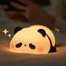 Panda LED Night Light Cute Silicone Night Light USB ricaricabile Touch Night Lamp camera da letto