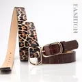 2023 New Classic Vintage Designer Belt Snake Leopard Print Women's Belt Black Fashion Everyday