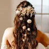 Boho fiore secco sposa perni per capelli decorazione di nozze spille Pippa autunno ruggine rosa