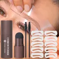 Eyebrow Stamp Stencil Kit - 1 Pcs Eye Brow Stamp Shaping Kit Long-Lasting Waterproof Eyebrow Makeup