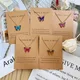 New Style Pretty Simple Colorful Butterfly Pendant Necklaces For Women Girl Trendy Clavicle Chain