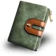 Wallets For Women's Rfid Small Bifold Leather Wallet Ladies Mini Zipper Coin Purse ID Card