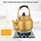 Thickened Gold Aluminum Water Kettle Tea Kettle Boiling Water Kettle Large Capacity Water Kettle