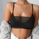 Women Tube Top Lace Camisole Wrap Top Bra Bandeau Slim Sexy Solid Colour Tanks Underwear Lady Girl