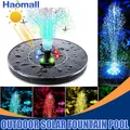 Outdoor Solar Water Fountain Floating Bird Bath Garden Pool Pond Waterfall Fountain Solar Panel