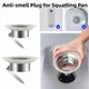 1PC Toilet Deodorizer Stopper Squatting Pan Anti-smell Plug Stainless steel Bathtub Sewer Pipe