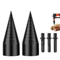 32mm Wood Drill Bit Splitter Drill Hammer Drill Firewood Splitter Driller Square/Round/Hex Shank