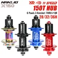 NanLio X150 Bicycle Hubs Mountain Bike Hub 150 Ring 6 Pawls 3 Teeth Noise Hub Sealed Bearing Hub