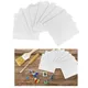 50 Sheets Ceramic Fiber Paper Square Microwave Kiln Papers Glass Fusing Paper for Household DIY