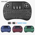 i8 Mini Keyboard Wireless Keyboard 3 Color Backlit 2.4GHz English Russian Air Mouse with Touchpad
