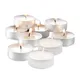 Unscented Tealight Candles 10Pcs Tealight Candles Travel Candles Smokeless Long Lasting Tea Light