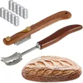 Bread Cutter French Bread Scoring Lame Dough Slashing Tool with 10 Blades Scoring Cutter Kitchen