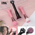 1Pc Cute Cat Claw Paw Women Makeup Soft fiber pennello in legno cipria cipria cipria contorno viso