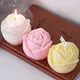 Valentine's Day Rose Silicone Candle Mold DIY Flowers Scented Candle Soap Craft Gift Making Resin