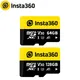 Insta360 SD Memory Card For Insta 360 X3 Ace Pro ONE X2 ONE RS / R X 3 64GB 128GB V30 A1 High Speed