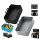 2PCS Reusable Air Fryer Silicone Tray Dish Dual 2 Basket Baking Pan Oven Pot Plate Liner Dual Air