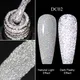 Reflective Glitter Gel Nail Polish Champagne Silver Pink Holographic Laser Semi-permanent Varnishes