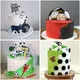 Happy Birthday Cake Topper Football Boy 1st Birthday Cake Decoration Soccer Balls Cupcake Toppers