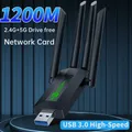 1200Mbps WiFi USB Adapter Dual Band 2.4G 5Ghz Wi-Fi Dongle With 4 Antenna USB3.0 High-Speed Wireless