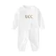 New 2024 summe fashion letter Style Mattresses baby clothes White pink Long sleeve cotton Brand