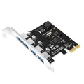 4 Port USB 3.0 PCI-E Expansion Card PCI Express PCIe USB 3.0 HUB Adapter 4-Port USB3.0 Controller