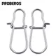 30pcs NiceFastlock Snap Fishing Barrel Swivel safety snap 12mm-33.5mm Swivel Snap 0#-8# fishing