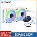 IWONGOU Pc Water Cooling Heatsink ARGB 240mm Fan Lga 2011 V3 Cooler Water Cooler X99 Branco for