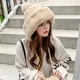 Fashion Faux Fur Knitted Bobble Beanie Hat Cute Pom Pom Ball Cossack Skiing Furry Cap Winter Thicken