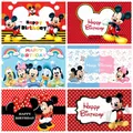 Cartoon Red Mickey Mouse Photograhy Background Custom Kids Birthday Party Backdrop for Photo Studio